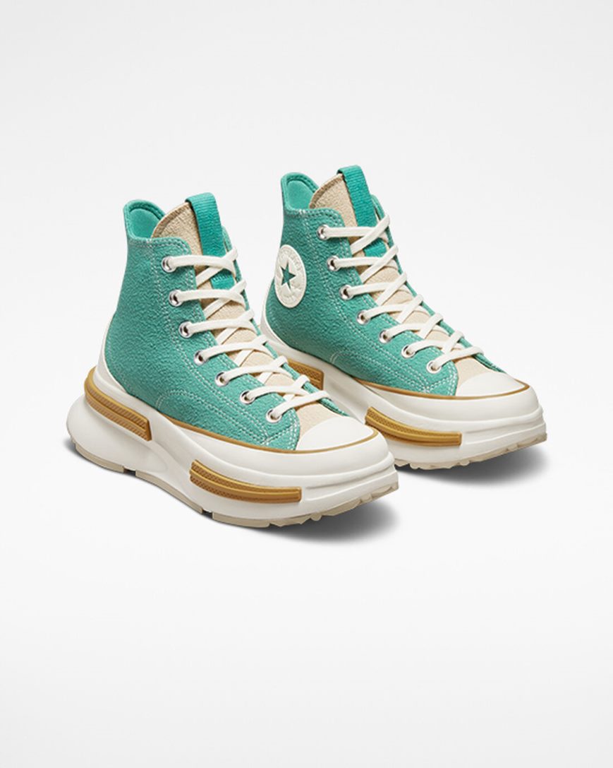 Zapatillas Altas Converse Run Star Legacy CX Textured Mujer Verde | PE 7L54W0